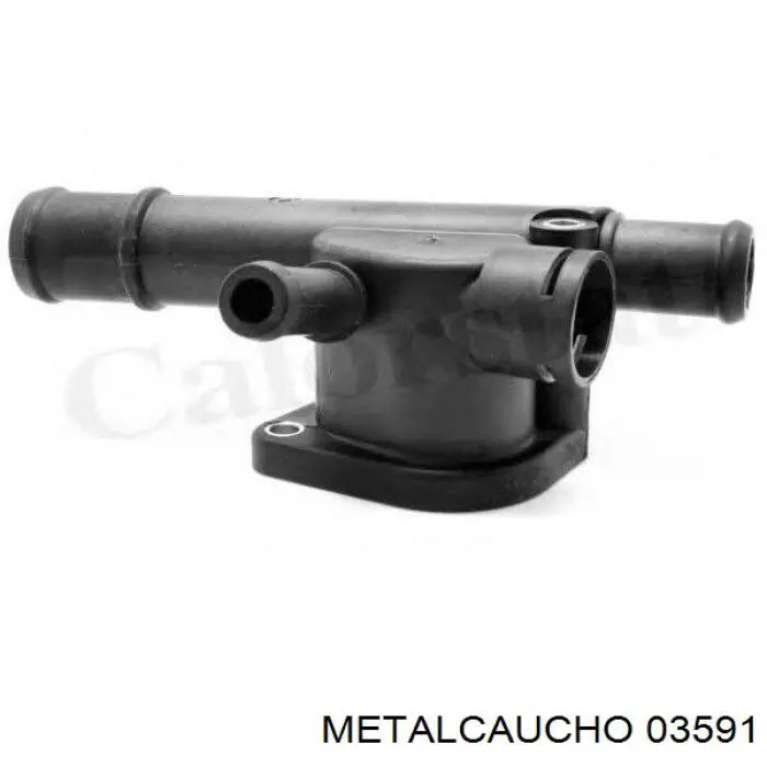 03591 Metalcaucho фланец системы охлаждения (тройник)