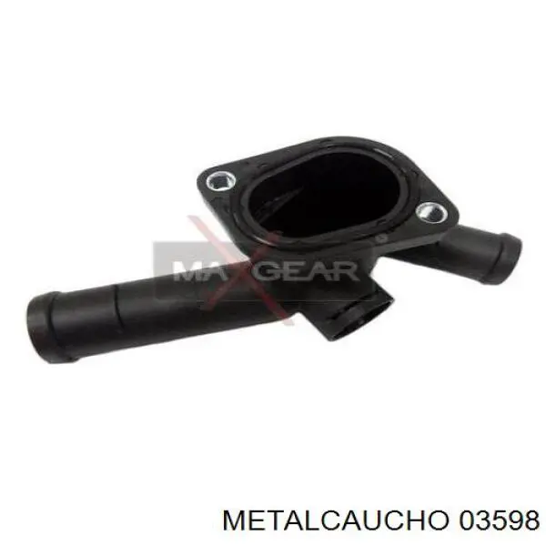 03598 Metalcaucho фланец системы охлаждения (тройник)