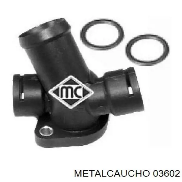 03602 Metalcaucho фланец системы охлаждения (тройник)