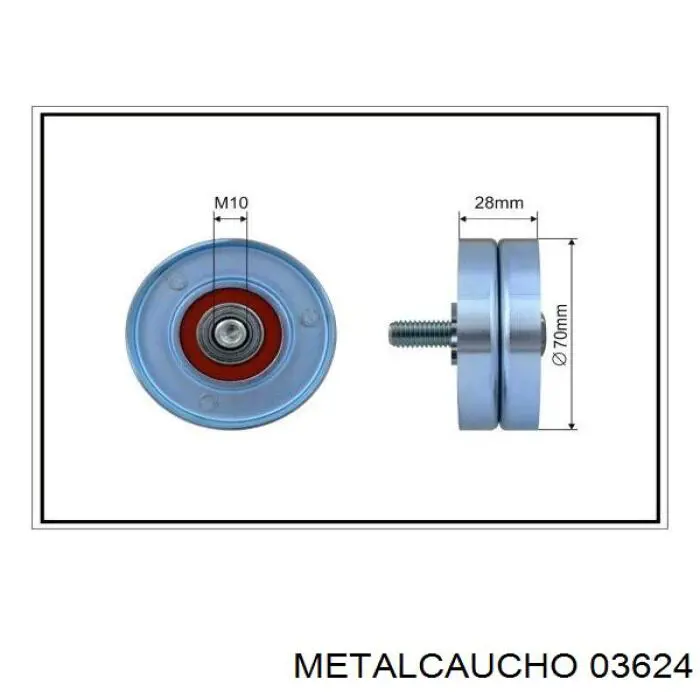 Корпус термостата 03624 Metalcaucho
