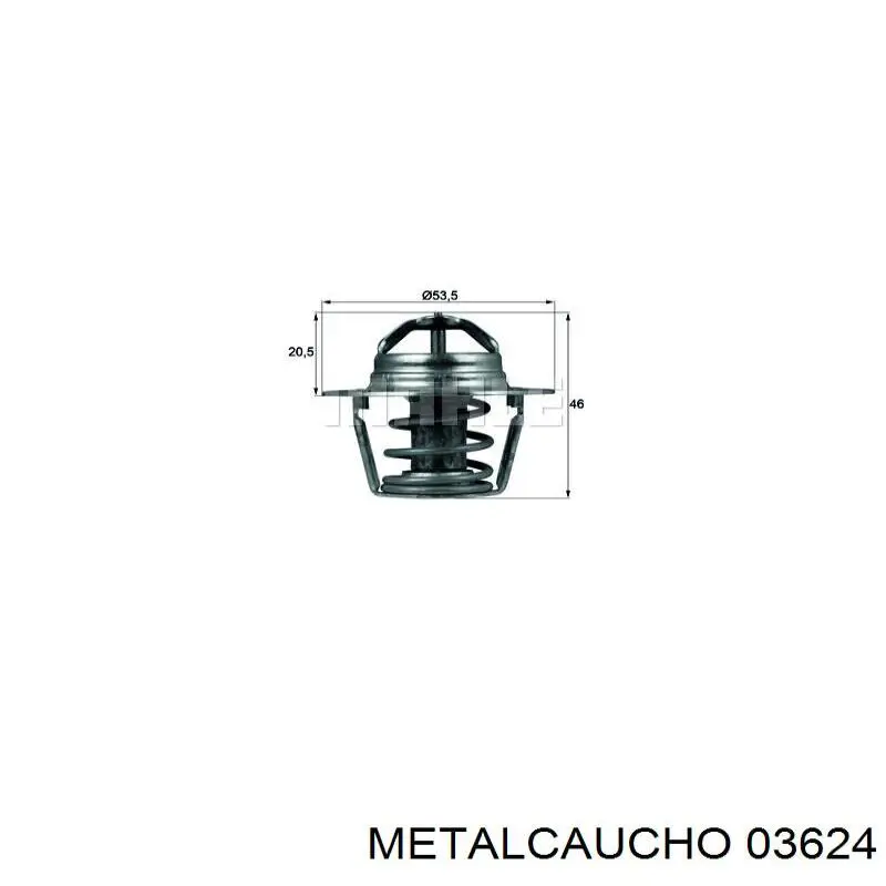 Купить 03624 Metalcaucho Корпус термостата