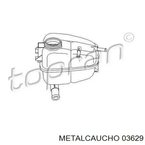 Бачок системы охлаждения двигателя расширительный Metalcaucho 03629 цена, от 16.05 USD