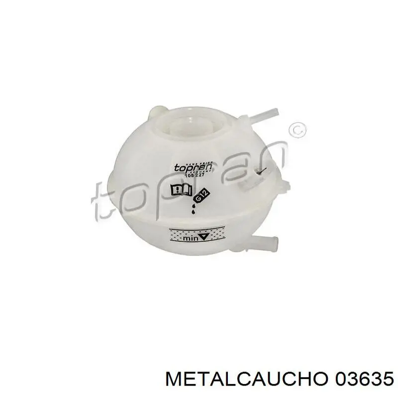 Бачок системы охлаждения двигателя расширительный Metalcaucho 03635 цена, от 12.70 USD