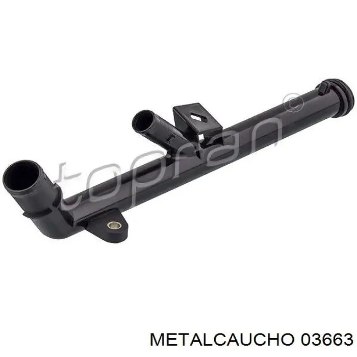 03663 Metalcaucho шланг (патрубок системы охлаждения)
