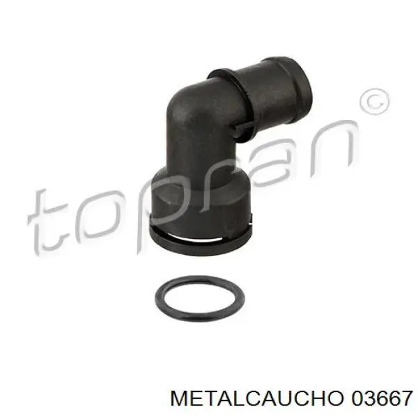 03667 Metalcaucho фланец системы охлаждения (тройник)