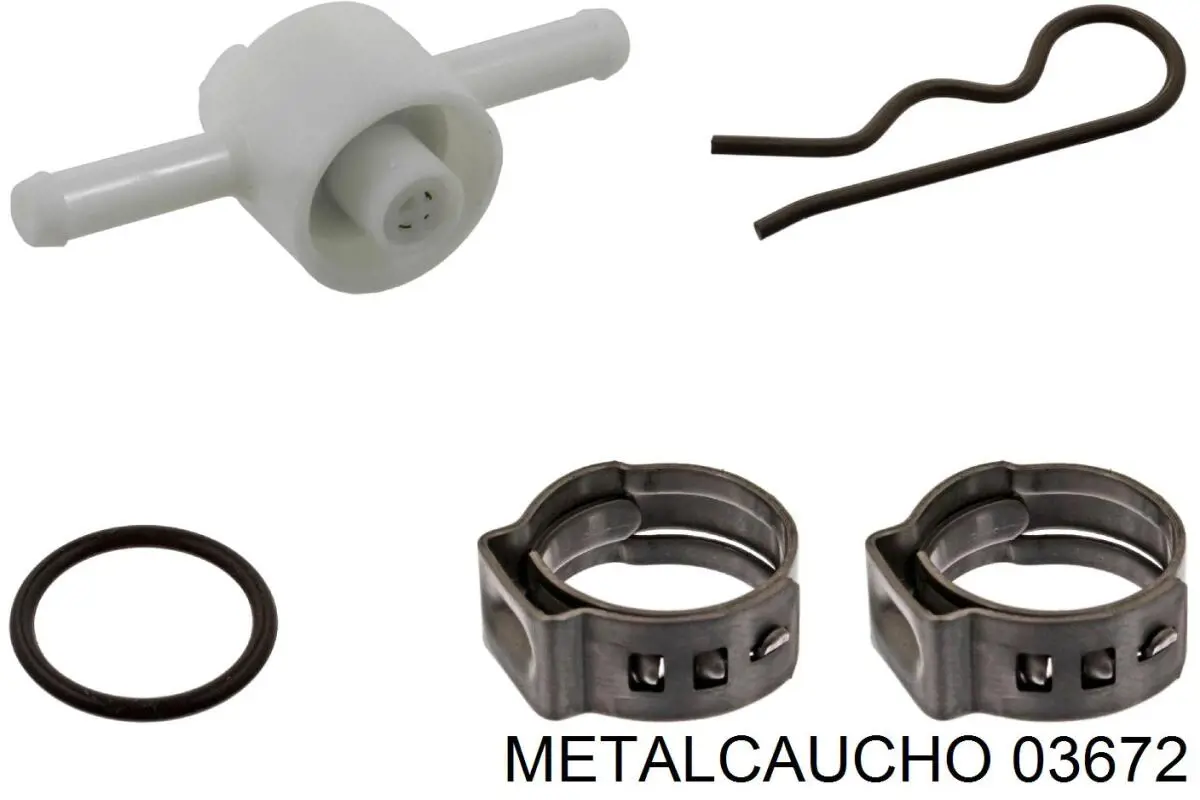 03672 Metalcaucho обратный клапан возврата топлива