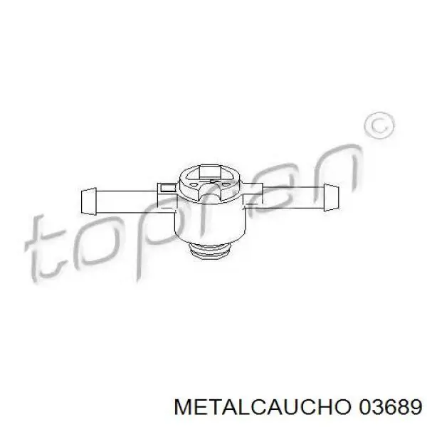 Зворотній клапан повернення палива 03689 Metalcaucho