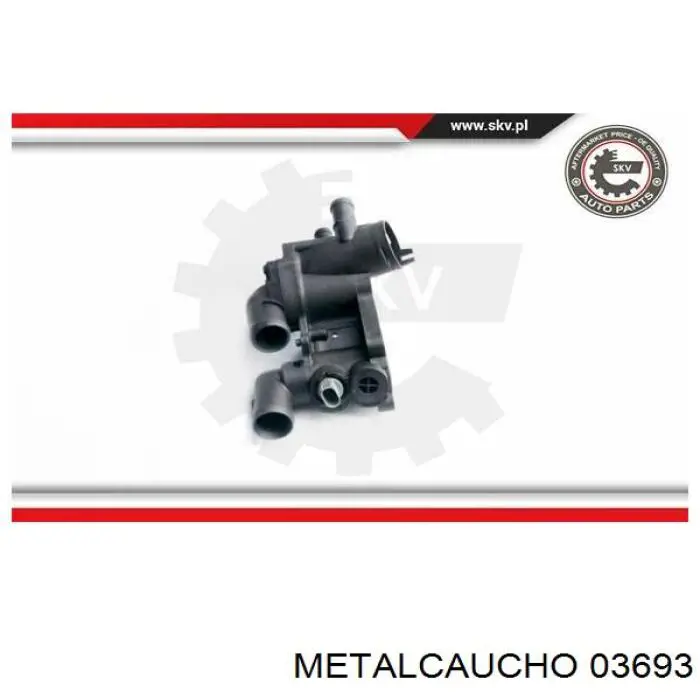 Корпус термостата 03693 Metalcaucho