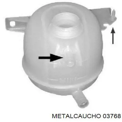 Купить 03768 Metalcaucho Водяной бачок системы охлаждения