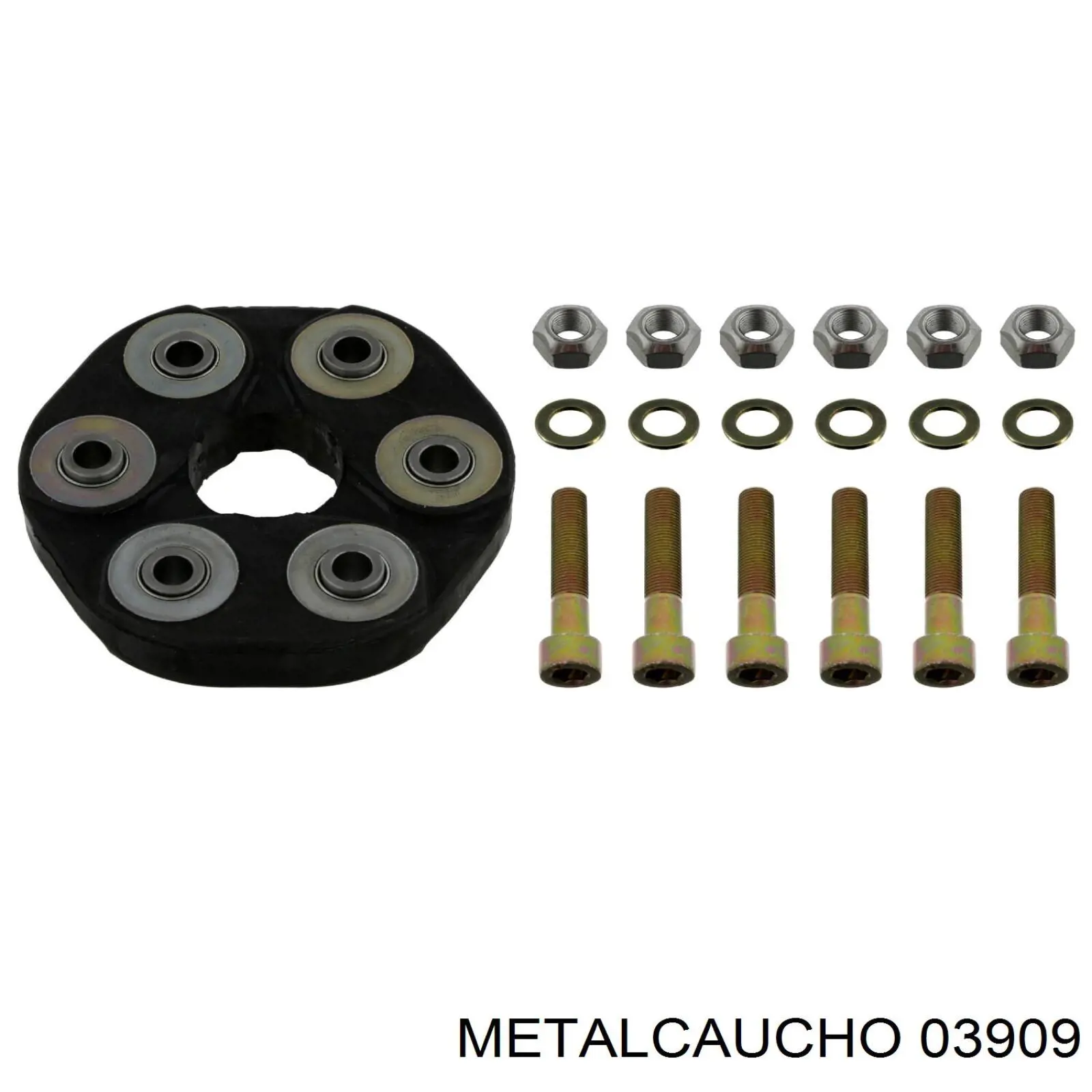 03909 Metalcaucho фланец системы охлаждения (тройник)