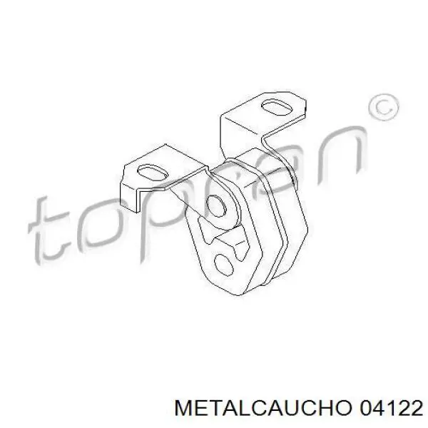 04122 Metalcaucho подушка крепления глушителя