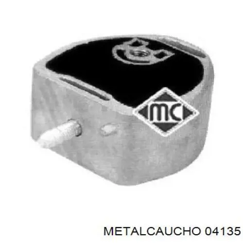 04135 Metalcaucho подушка трансмиссии (опора коробки передач левая)