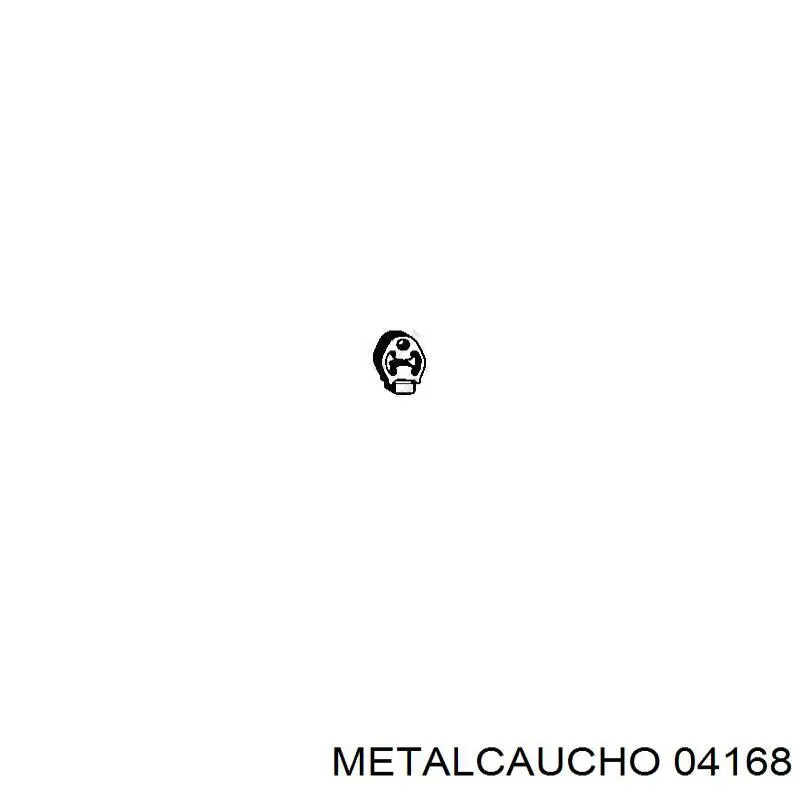 04168 Metalcaucho подушка крепления глушителя