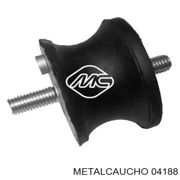 04188 Metalcaucho подушка трансмиссии (опора коробки передач)