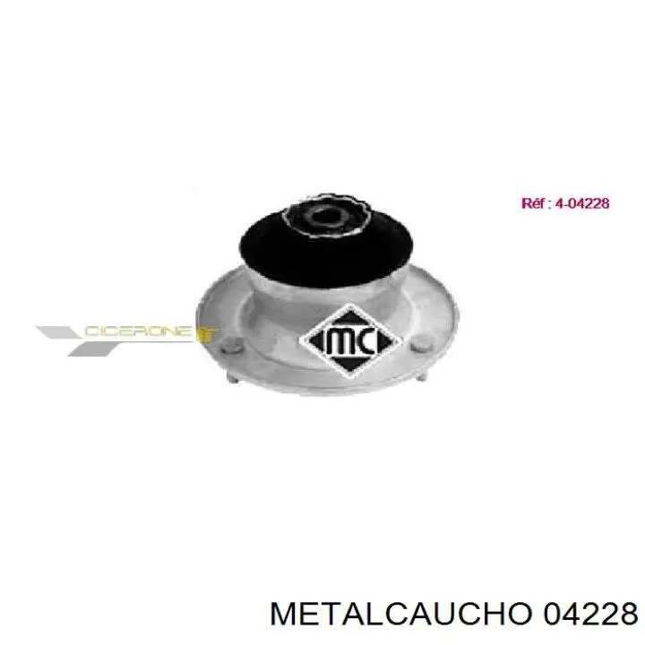 04228 Metalcaucho опора амортизатора переднего