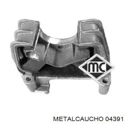 04391 Metalcaucho подушка трансмиссии (опора коробки передач)