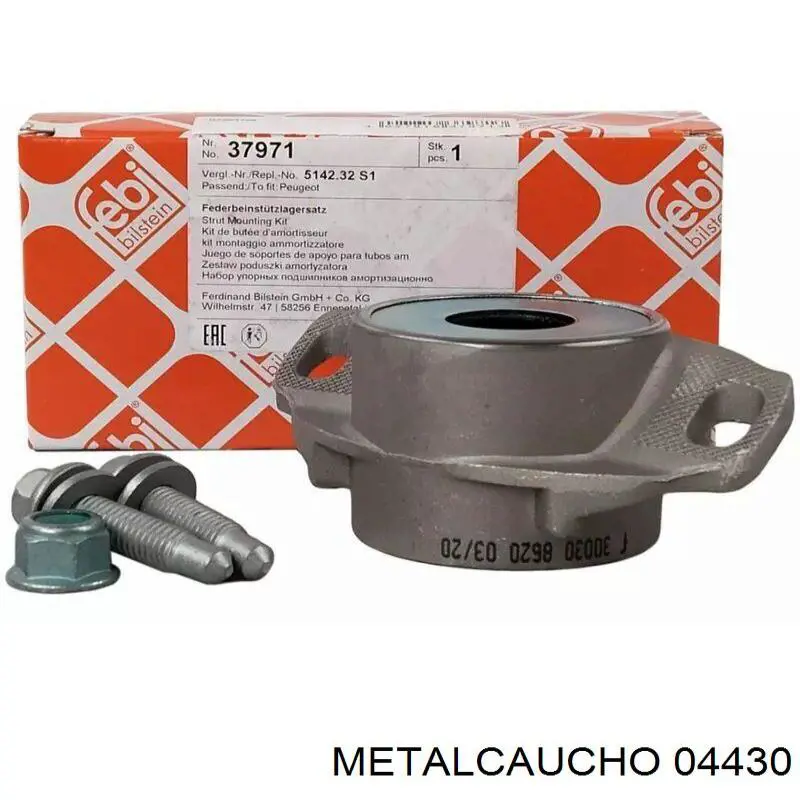 Купить 04430 Metalcaucho Опора амортизатора заднего