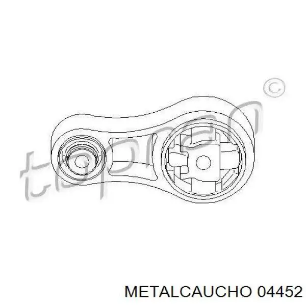 Soporte, motor, inferior 04452 Metalcaucho