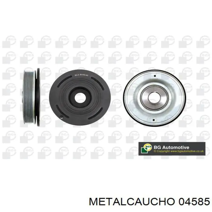Купить 04585 Metalcaucho Шкив-демпфер коленвала