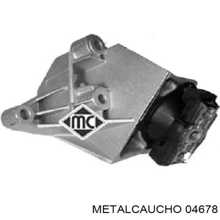 04678 Metalcaucho подушка (опора двигателя правая)