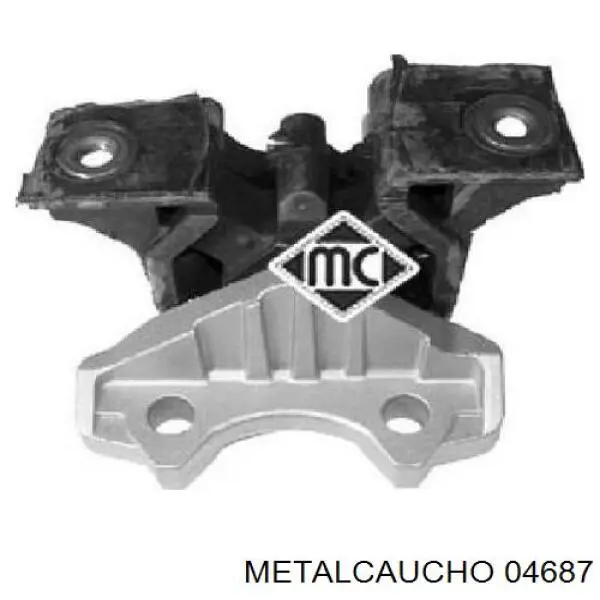04687 Metalcaucho подушка (опора двигателя правая)