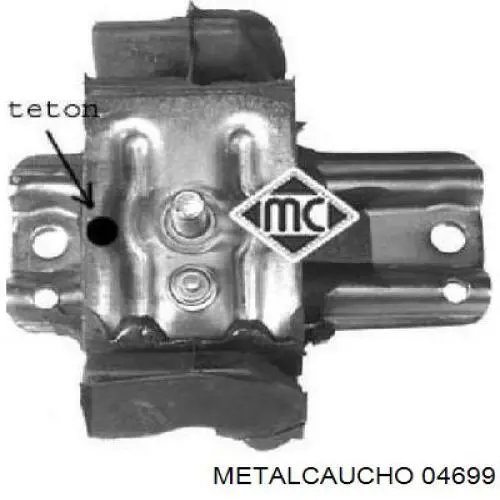 Подушка двигателя 04699 Metalcaucho