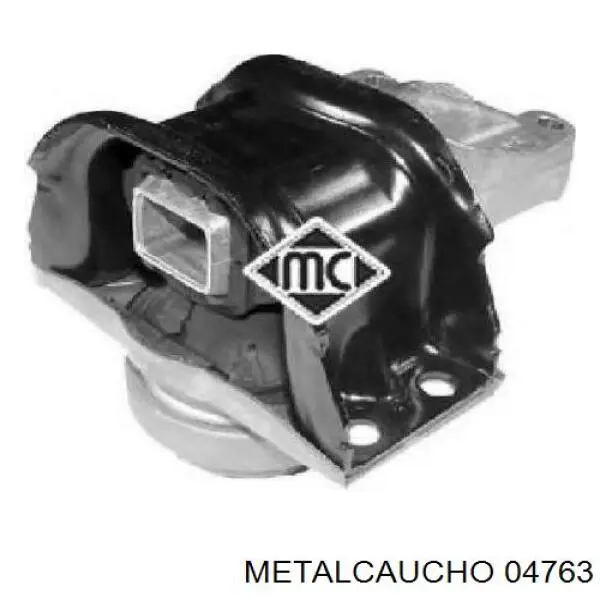 04763 Metalcaucho подушка (опора двигателя правая)