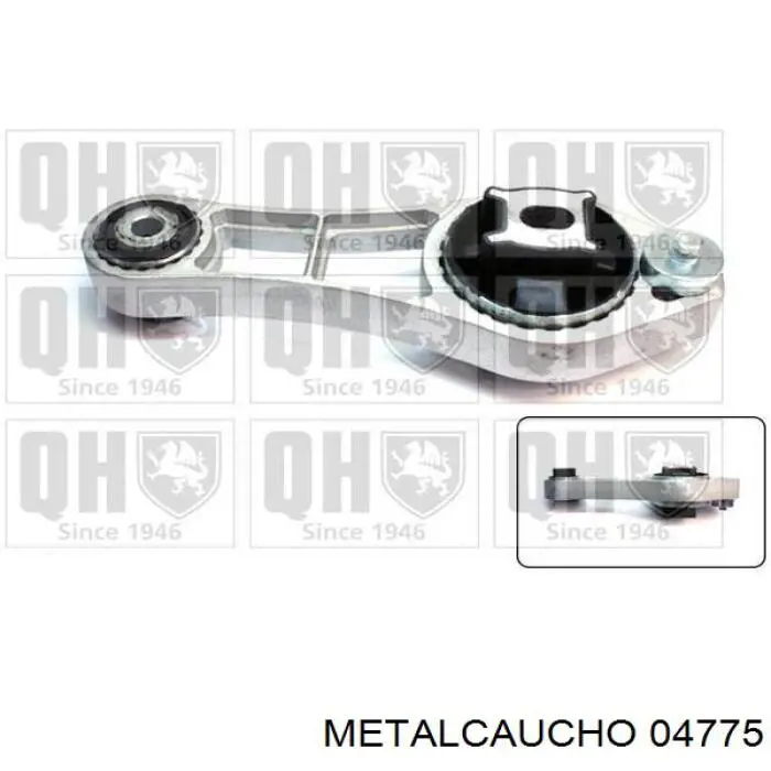 Подушка (опора) двигателя, правая верхняя Metalcaucho 04775 цена, от 25.35 USD