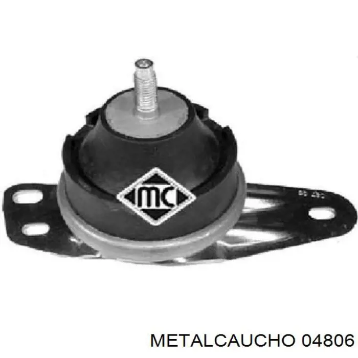 04806 Metalcaucho подушка (опора двигателя правая)