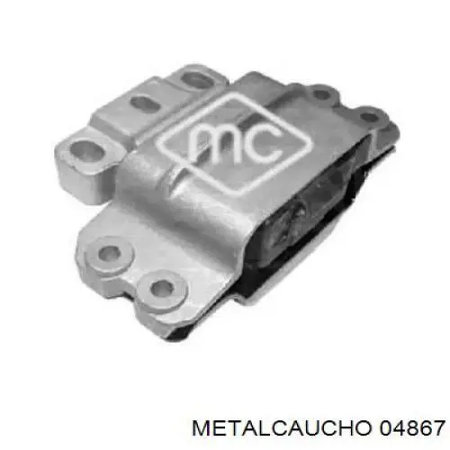 04867 Metalcaucho подушка (опора двигателя левая)