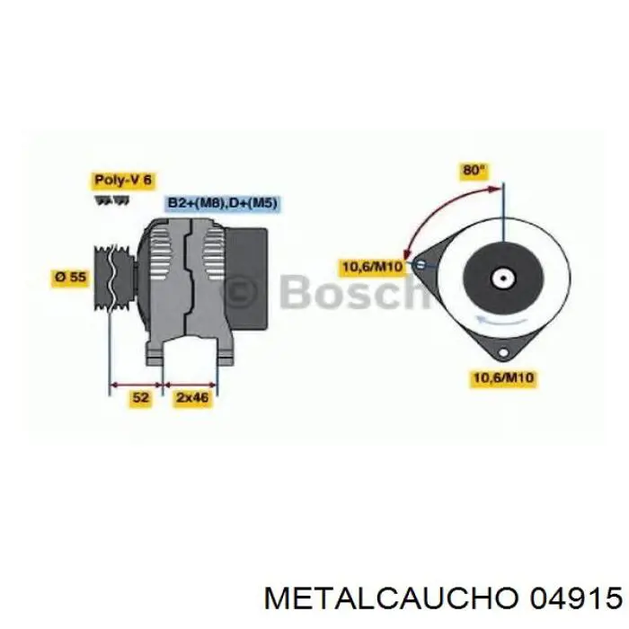 04915 Metalcaucho генератор