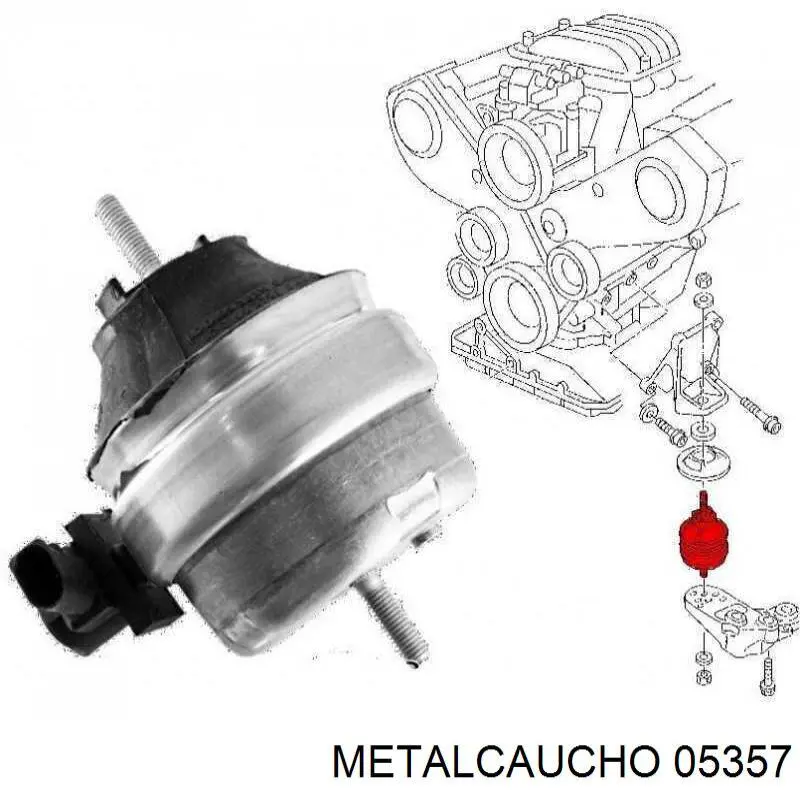 Купить 05357 Metalcaucho Подвеска двигателя (силового агрегата)