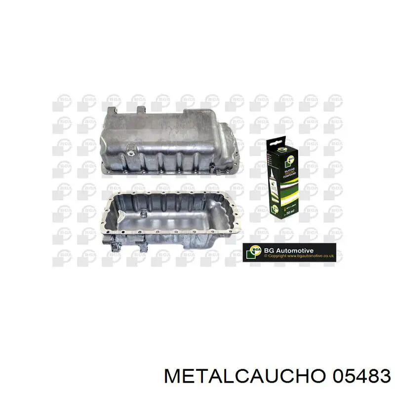 Піддон масляний картера двигуна 05483 Metalcaucho