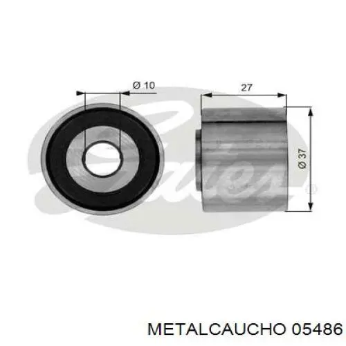 Паразитный ролик 05486 Metalcaucho