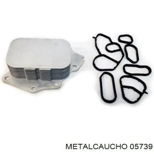 05739 Metalcaucho радиатор масляный (холодильник, под фильтром)