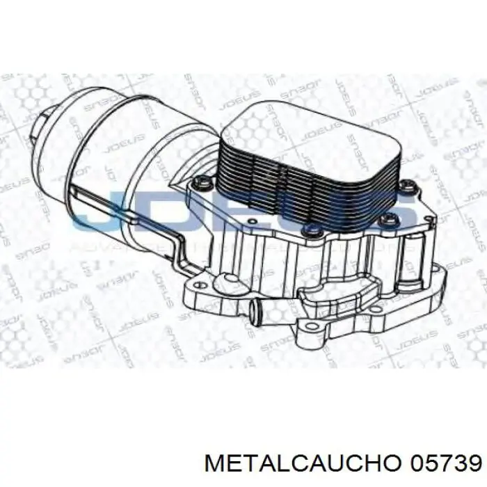 Радиатор масляный (холодильник), под фильтром 05739 Metalcaucho