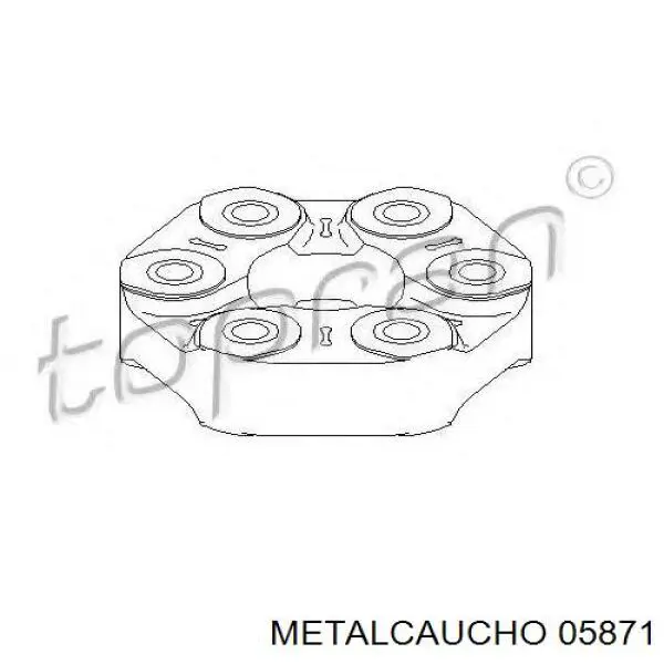 Муфта кардана эластичная передняя 05871 Metalcaucho
