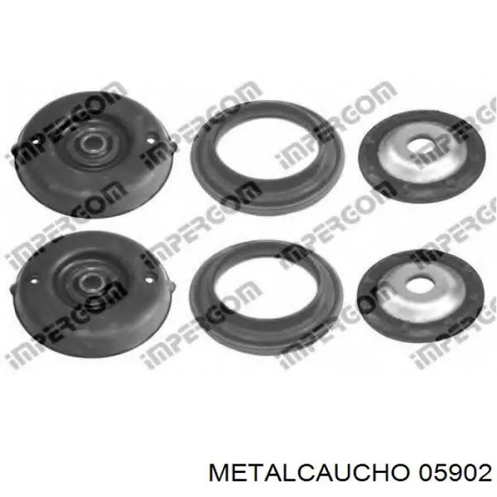 05902 Metalcaucho Подушка амортизатора переднего