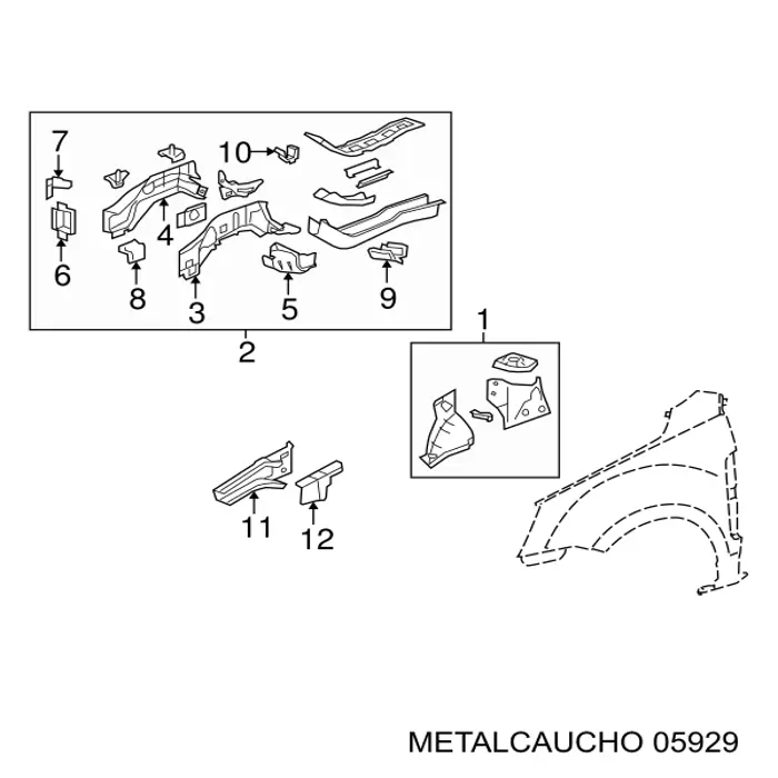 Цилиндр сцепления Metalcaucho 05929