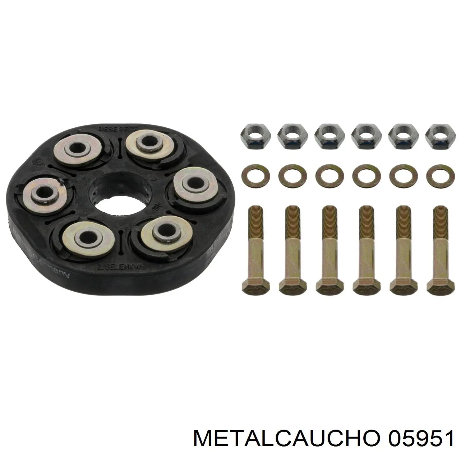 05951 Metalcaucho муфта кардана эластичная передняя