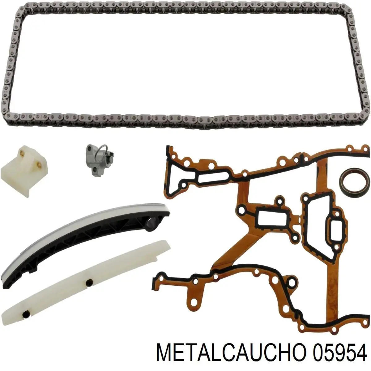 05954 Metalcaucho комплект цепи грм