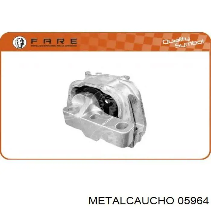 05964 Metalcaucho подушка (опора двигателя правая)