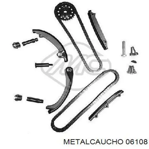 06108 Metalcaucho комплект цепи грм