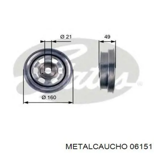 Шкив коленвала (демпфер) Maxgear 300194 цена, от 49.62 USD