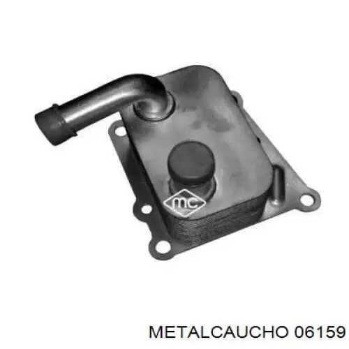 06159 Metalcaucho радиатор масляный (холодильник, под фильтром)