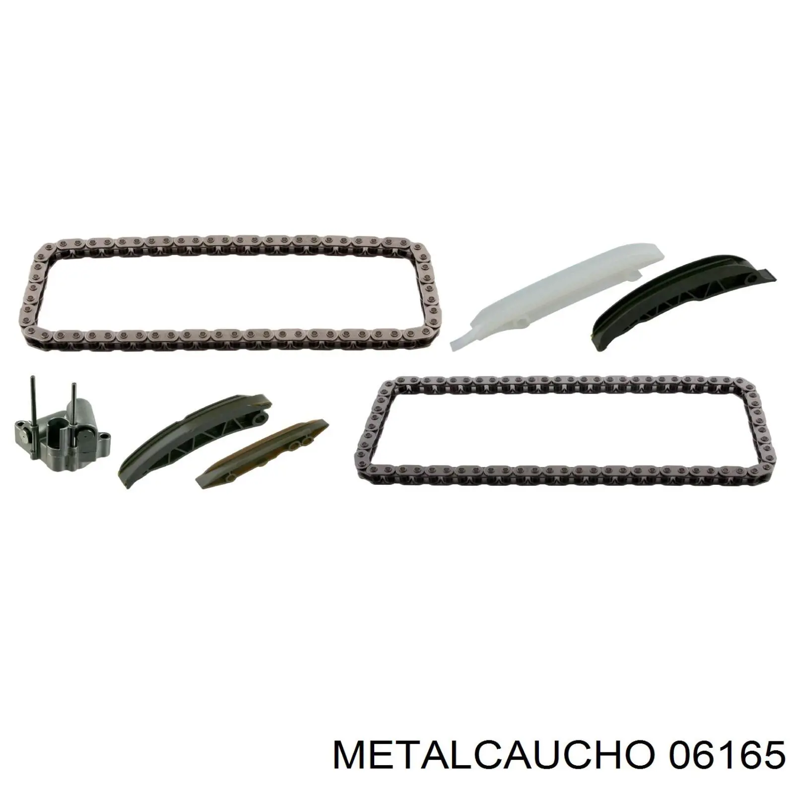 06165 Metalcaucho комплект цепи грм