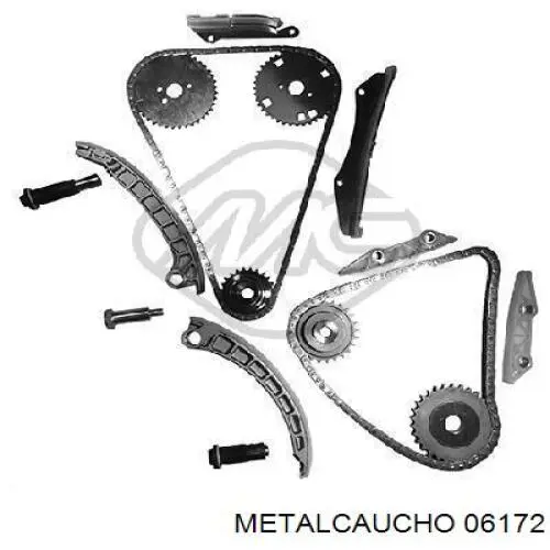 06172 Metalcaucho cadeia do mecanismo de distribuição de gás, kit