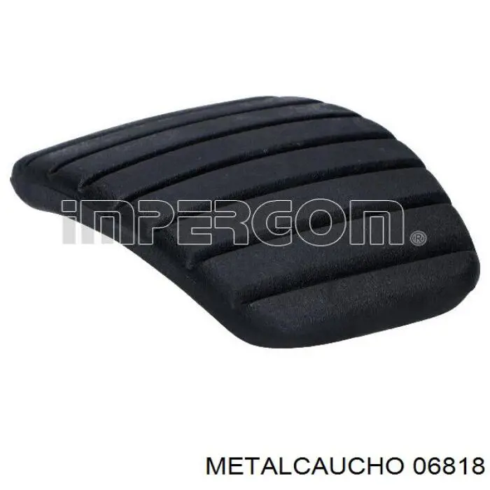 06818 Metalcaucho placa sobreposta de pedal de embraiagem