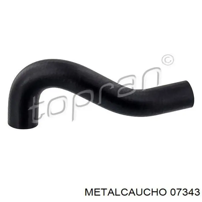 07343 Metalcaucho шланг (патрубок радиатора охлаждения нижний)