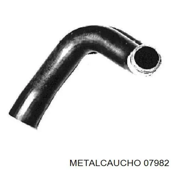 Патрубок радиатора 07982 Metalcaucho